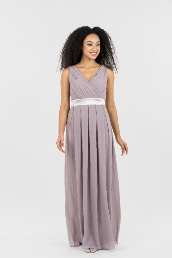 TFNC Kily Grey Lavender Fog Maxi Dress