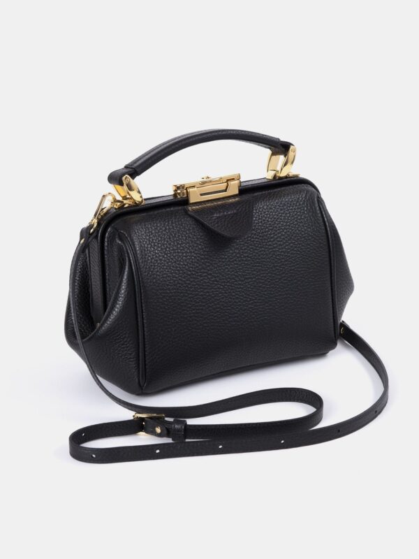 The Mini Sophie - Midnight Black Calf Grain - Image 3