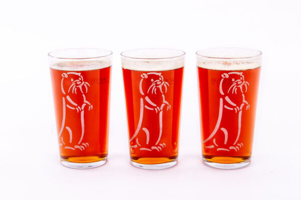 Set of 3 Otter Ale Glasses - Standard Box