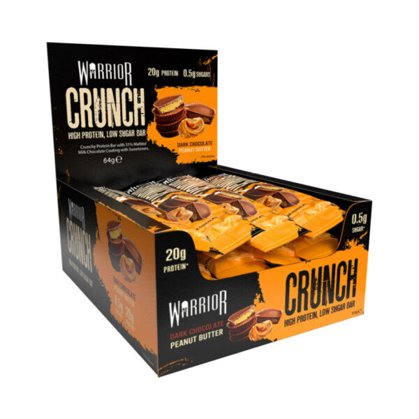 12x Protein Bars - Warrior Crunch - High Protein Low Sugar Bars