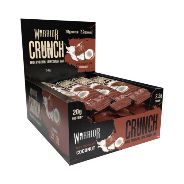 12x Protein Bars - Warrior Crunch - High Protein Low Sugar Bars