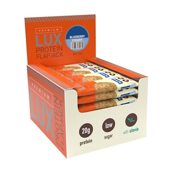 24 Bars x 75g Protein Flapjacks Bars Premium LUX Birthday Cake