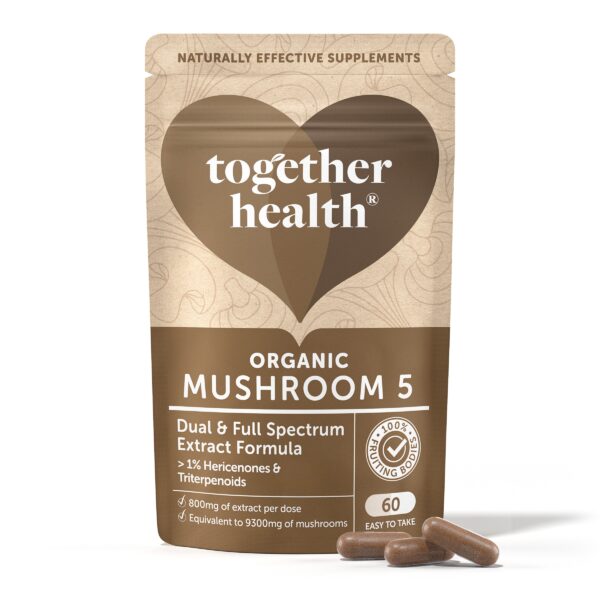 Together Health Organic 5 Mushroom Complex | 60 Capsules