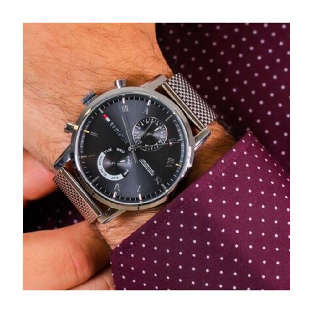 Tommy Hilfiger 1710402 Black Dial Kane Men's Watch - Image 3