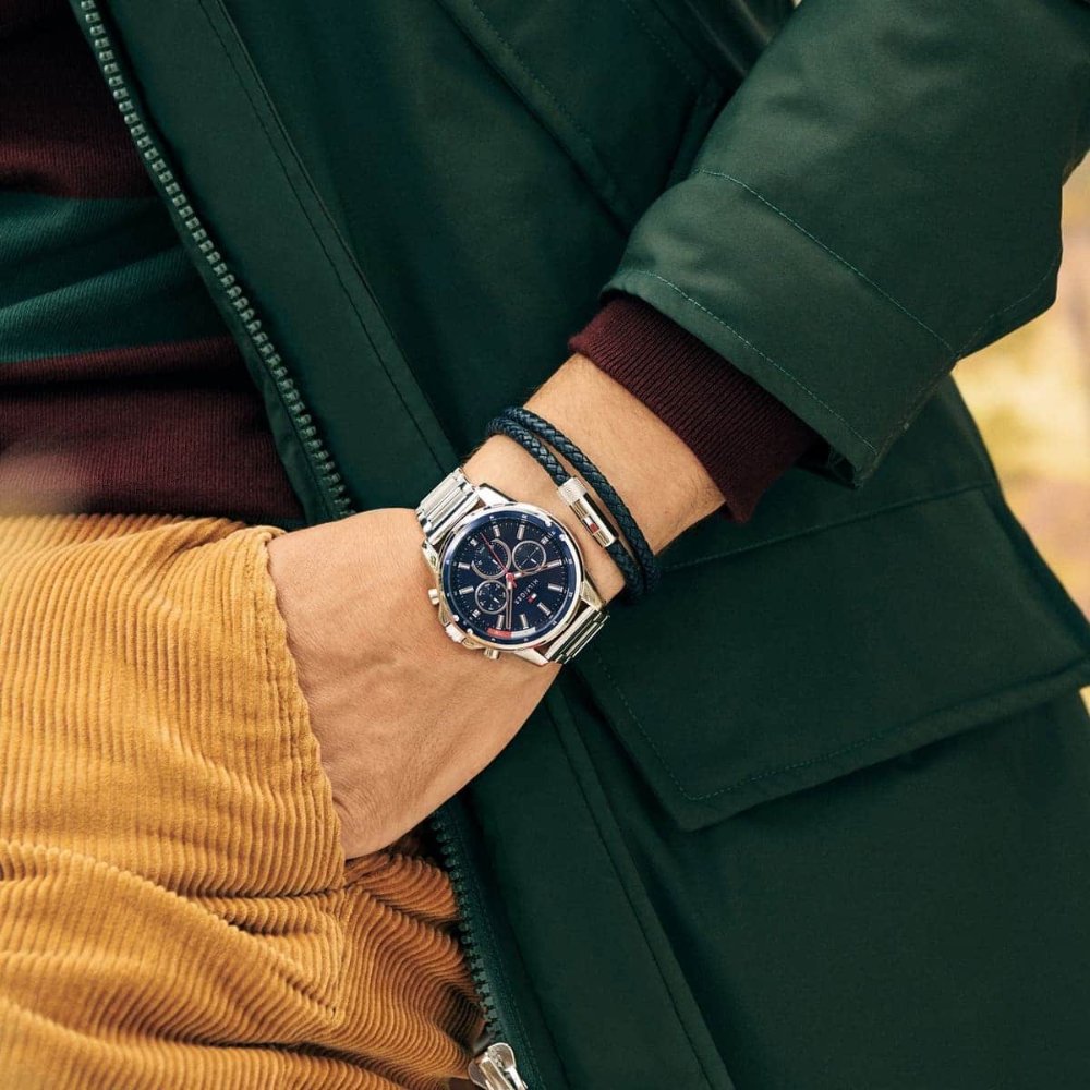 Tommy Hilfiger 1791788 Blue Dial Chronograph Men's Watch - Image 3