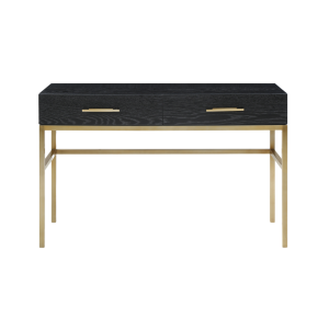 Tulip Dressing Table/Desk-Wenge (Black Stained Oak)