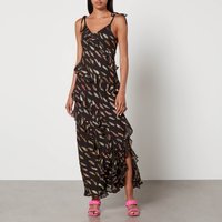Never Fully Dressed Faro Jacquard-Crepon Maxi Dress