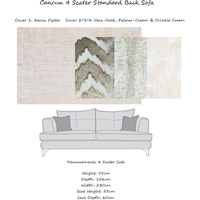 Cancun Fabric Sofa Collection - Scatter or Standard Back & Choice Of Fabrics