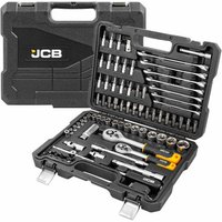JCB 82 Piece Tool Set, 1/4" &  3/8" Drive