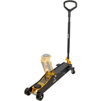 JCB 3 Tonne Hydraulic Long Trolley Jack, Heavy-duty, 525mm Max. Lift