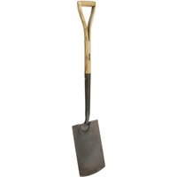 JCB 120 x 250mm Heritage Garden Spade, Heavy-Duty Steel Blade, Ash Wood Split YD Handle