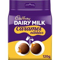 Dairy Milk Caramel Nibbles Chocolate Bag 120g