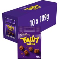Cadbury Twirl Bites Chocolate Bag 109g (Box of 10)