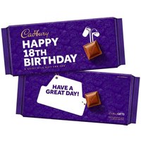 Happy 18th Birthday Dairy Milk Chocolate Bar 180g