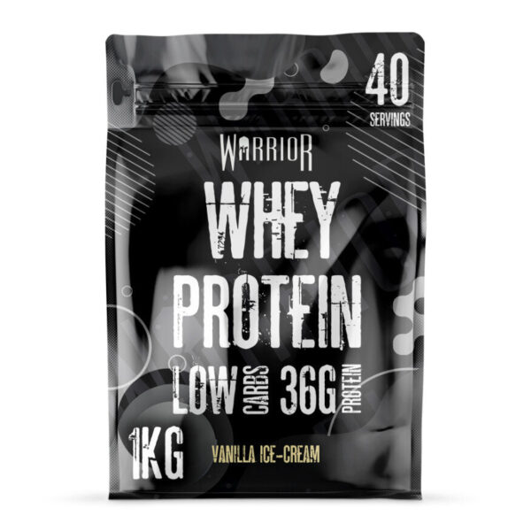 Warrior Whey Protein Powder - Vanilla Ice Cream - 1kg