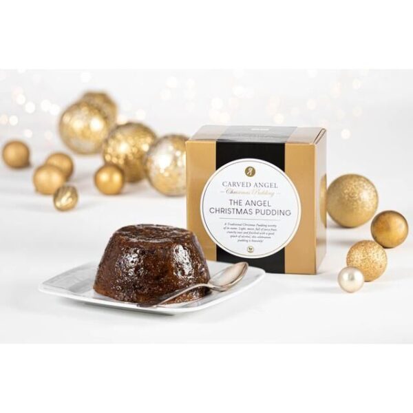 Carved Angel Christmas Pudding - The Angel Vegan Pudding 120g