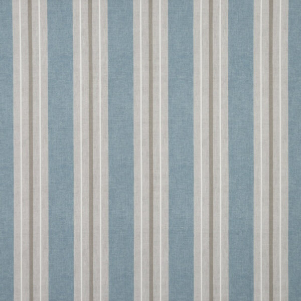 Vintage Stripe Made To Measure Lined Curtains Blue