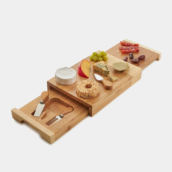 3 Layer Cheese Board With Knives