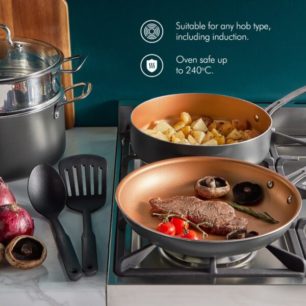 11pc Copper Cookware Set - Image 3