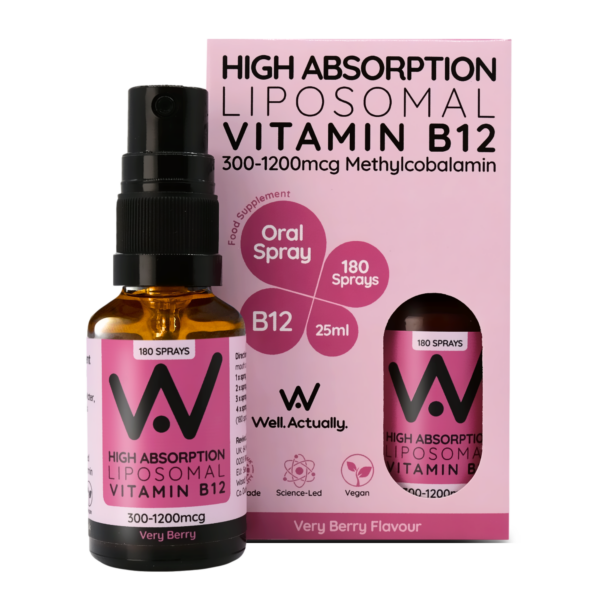 WELL ACTUALLY LIPOSOMAL VITAMIN B12 ORAL SPRAY - Very Berry flavour