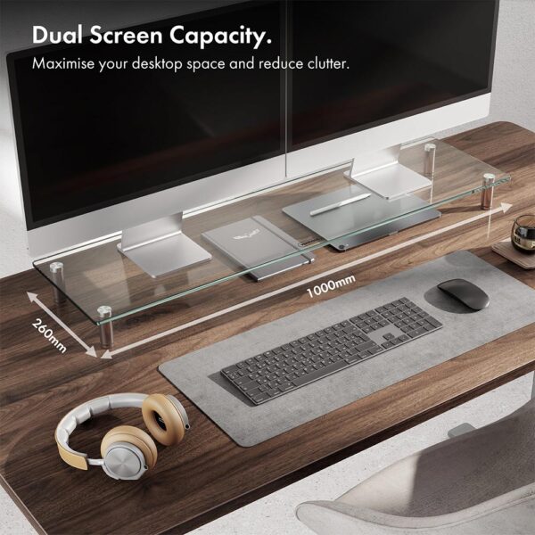 XL Glass Monitor Stand - Image 3