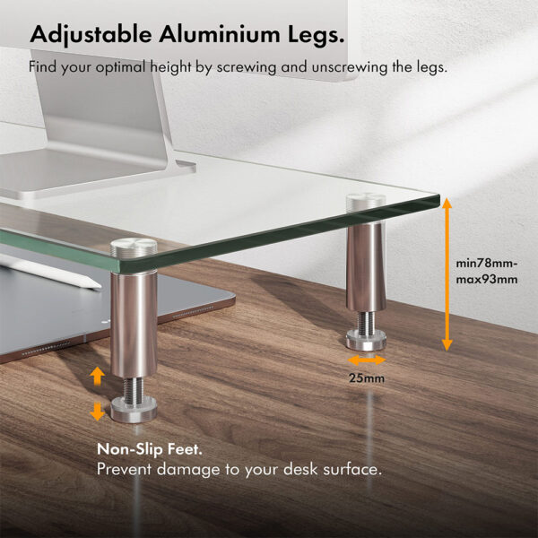 XL Glass Monitor Stand - Image 4