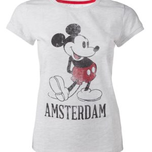 Disney Mickey Mouse Grey Vintage Look Amsterdam Women's T-Shirts