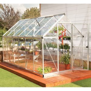 6â x 12â Palram Canopia Harmony Large Silver Polycarbonate Greenhouse (1.85m x 3.70m)
