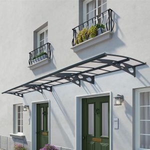 22â x 4â7 Palram Canopia Herald 6690 Grey Mist Large Door Canopy (6.71m x 1.39m)