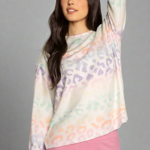 PJ Salvage Gradient Good Vibes Sweatshirt Size: M Colour: White