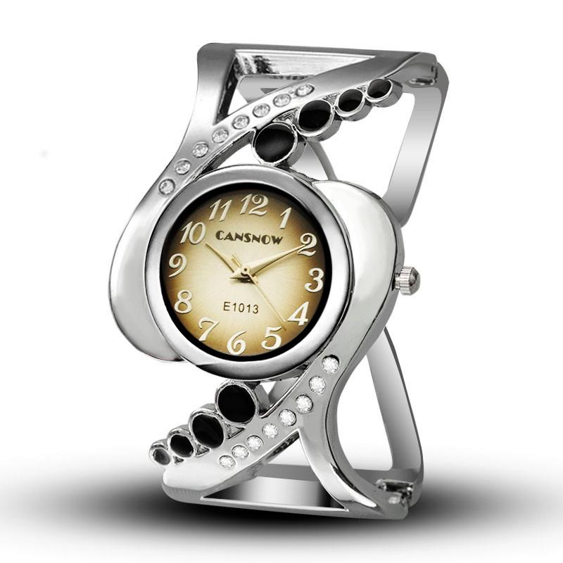 CANSNOW New Design Women Watch Quartz Crystal Watches white