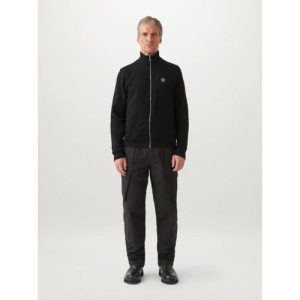 Belstaff Mens Black Full Zip Sweatshirt