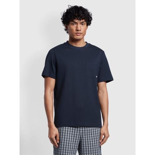Farah Mens True Navy Stacy Pocket T-Shirt