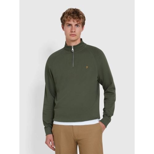 Farah Mens Rosemary Jim Quarter Zip Sweatshirt