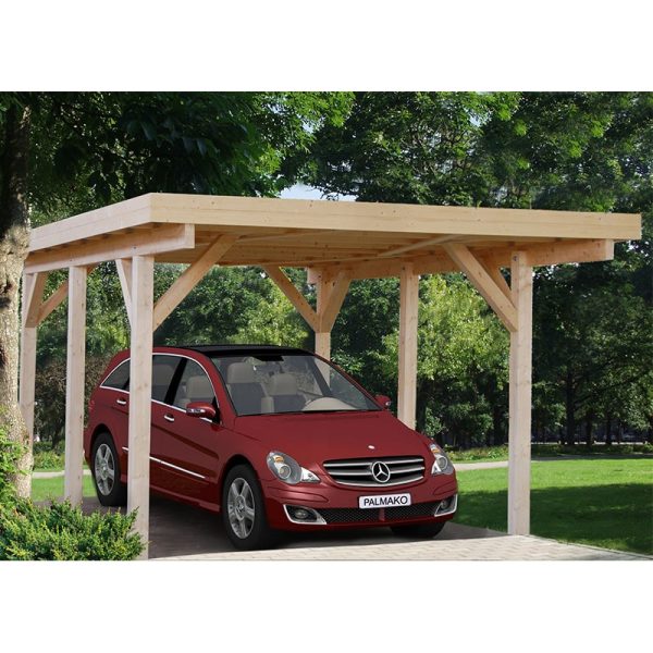 12' x 17' Palmako Karl Wooden Carport (3.6m x 5.1m)