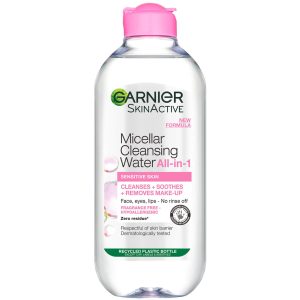 Garnier Micellar Water Facial Cleanser and Makeup Remover for Sensitive Skin 400ml