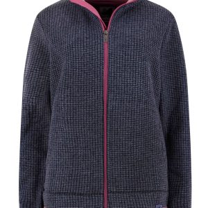 Weird Fish Ariana Eco Full Zip Grid Fleece Navy Size 10