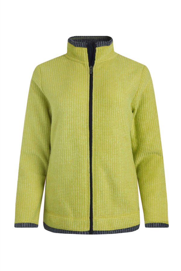 Weird Fish Ariana Eco Full Zip Grid Fleece Tarragon Size 22