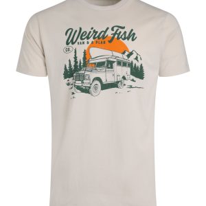 Weird Fish Van Life Front Print Graphic T-Shirt String Size XL