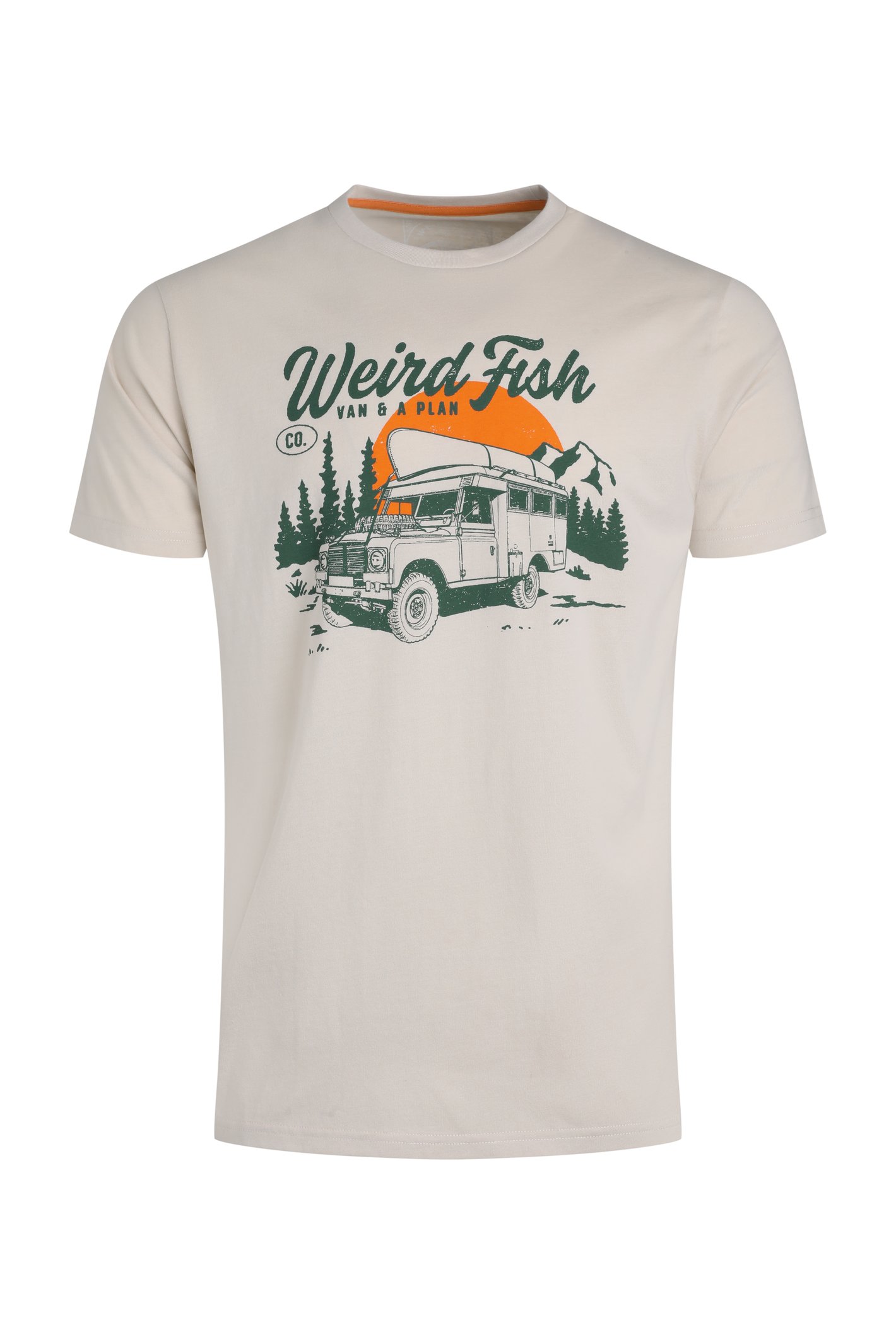 Weird Fish Van Life Front Print Graphic T-Shirt String Size XL