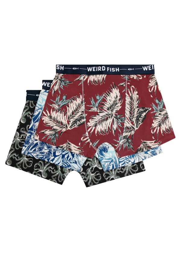 Weird Fish Ashridge Boxer Shorts 3 Pack Multi Size 2XL