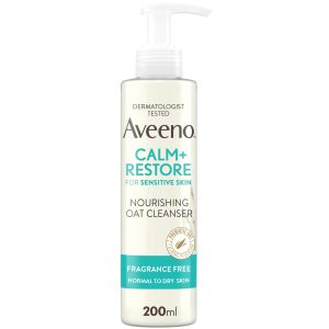 Aveeno Face Calm and Restore Nourishing Oat Cleanser 200ml