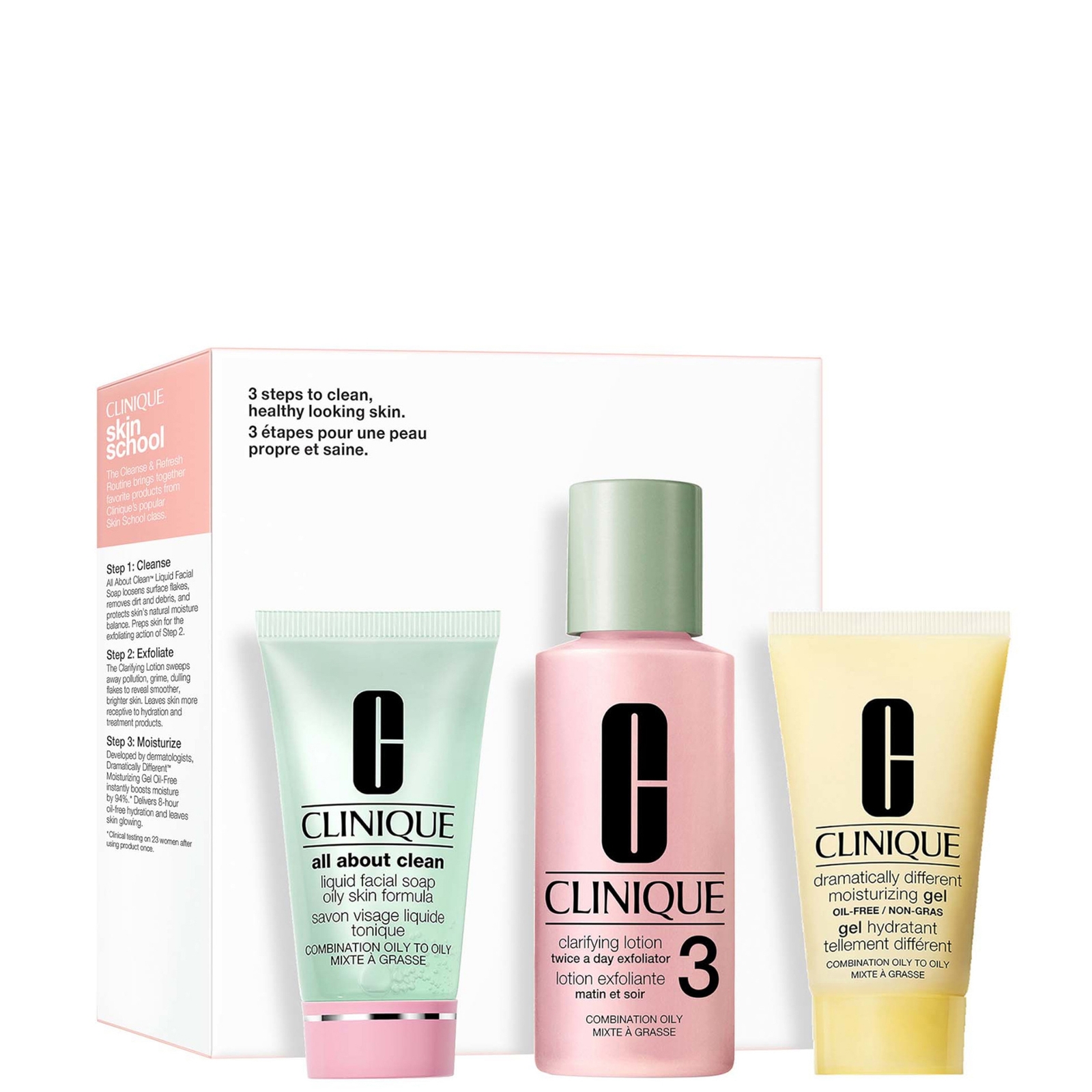Clinique 3 Step Skin Type 3 Mini Kit (Worth £27.88)