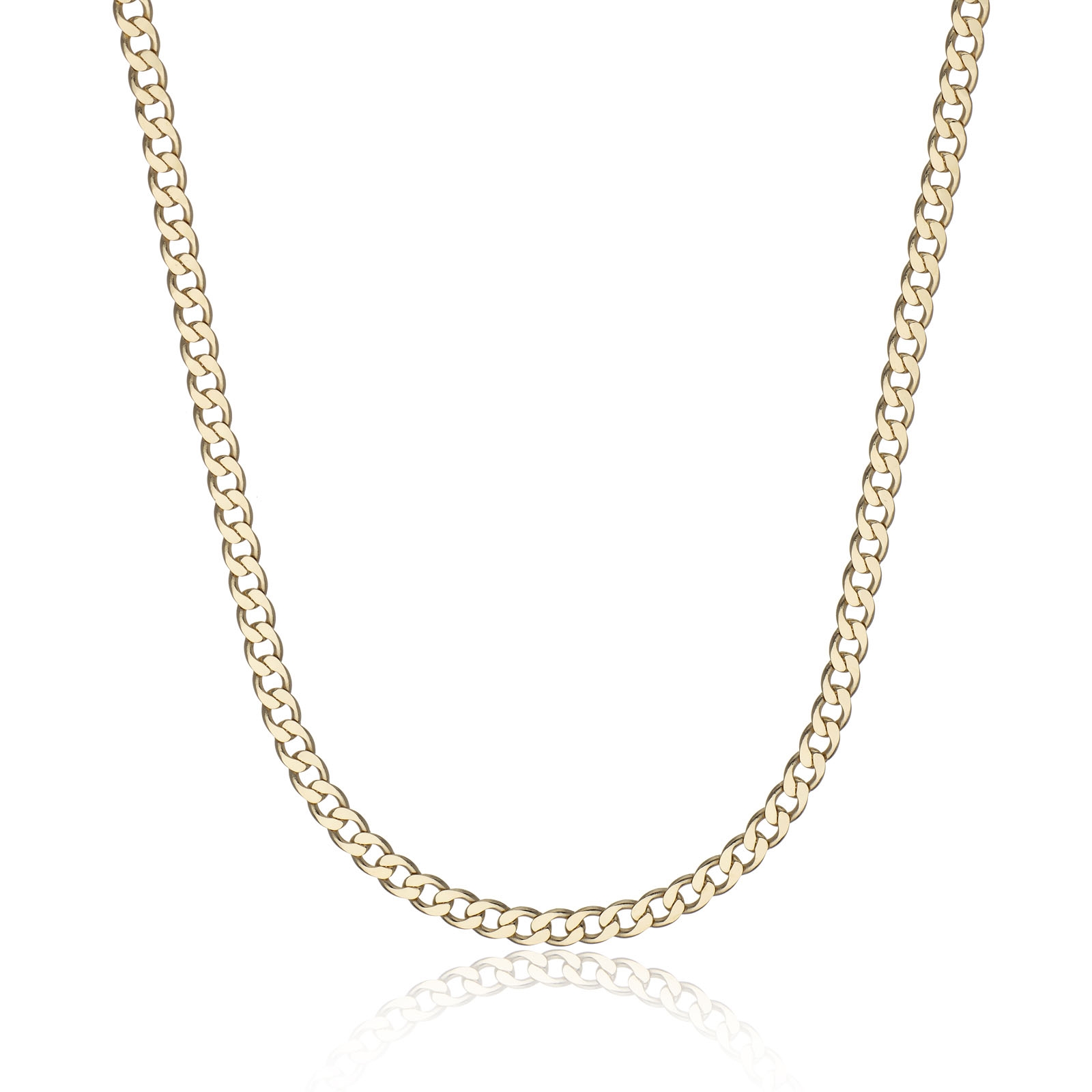 18ct Yellow Gold Gents 18' 6.10mm Curb Chain Necklace