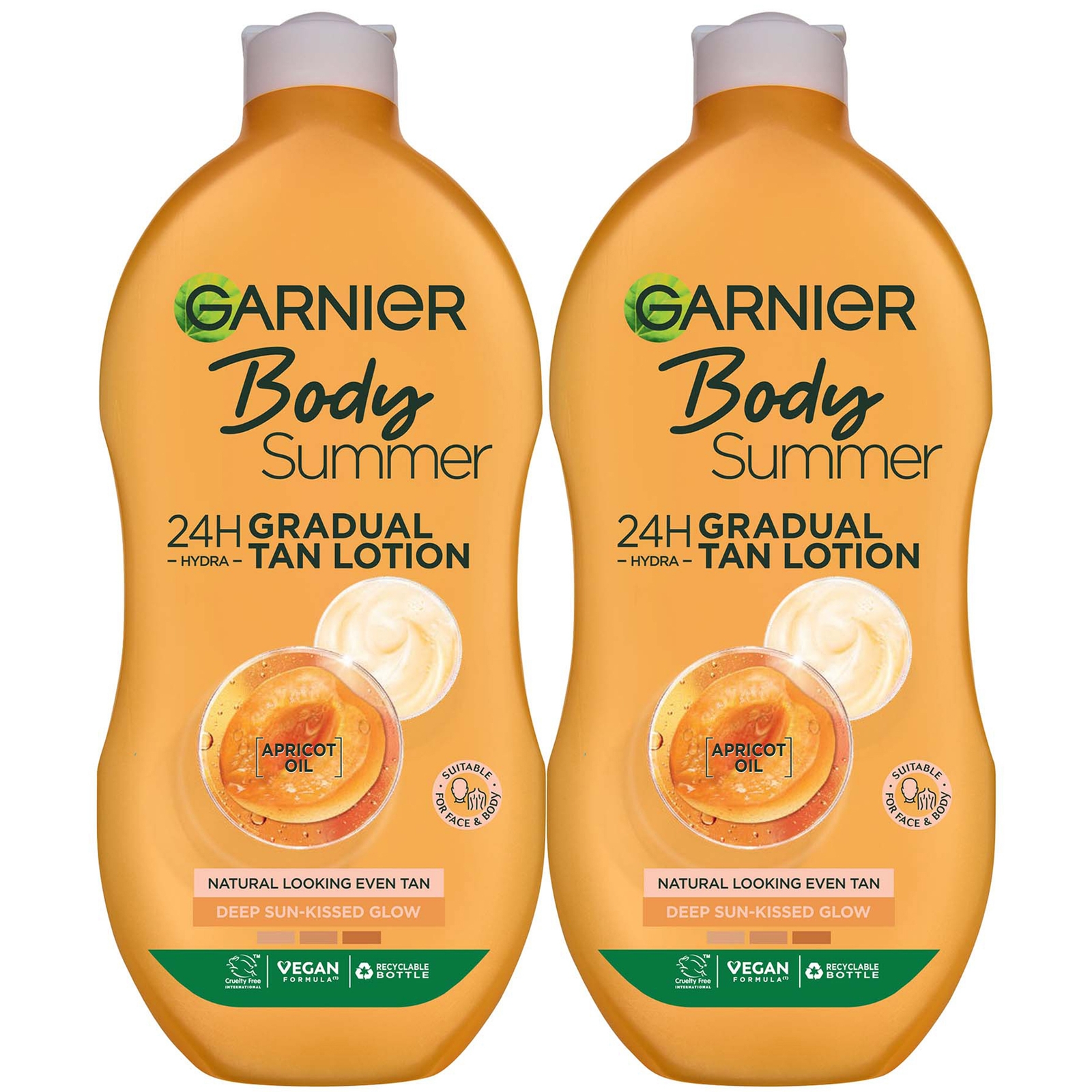 Garnier Summer Body Gradual Deep Tan Moisturiser Duo