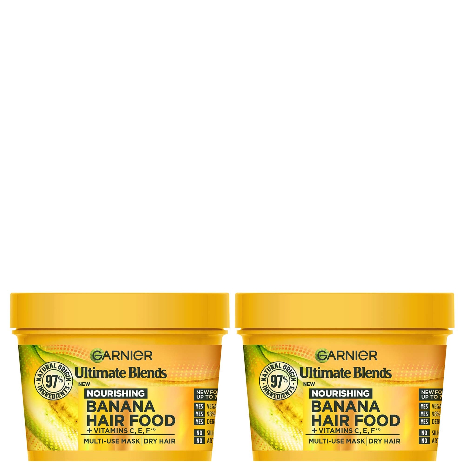 Garnier Ultimate Blends Banana 3-in-1 Dry Hair Mask Duo