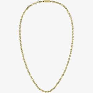 BOSS Mens Gold-Tone 24 Inch Curb Chain Necklace 1580173