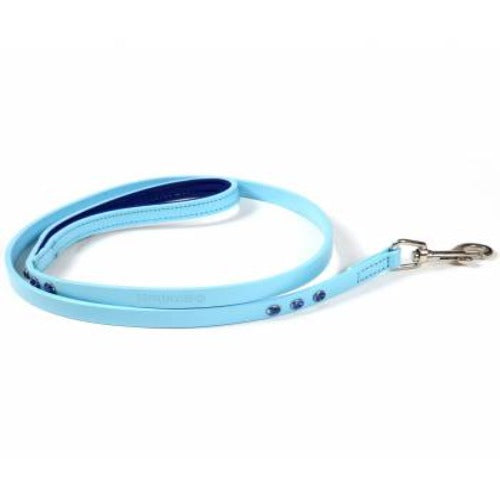 Hounds Smooth Leather Diamante Trim Dog Lead