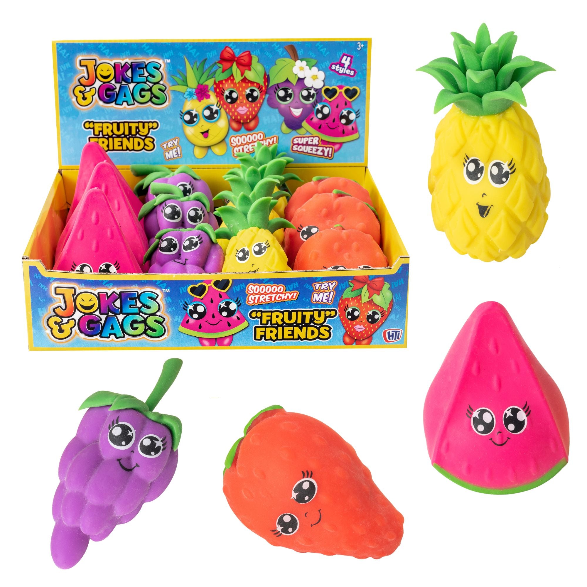 Fruity Friends Assorted Fidget Toys - 12 Pack