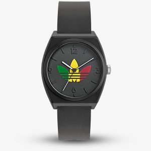 Adidas Unisex Project Two Black Multicoloured Logo Watch AOST240712I